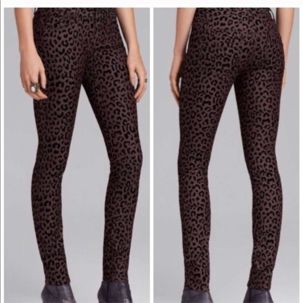 💕SALE💕 Free People Cheetah Print Skinny Jeans - Picture 3 of 9
